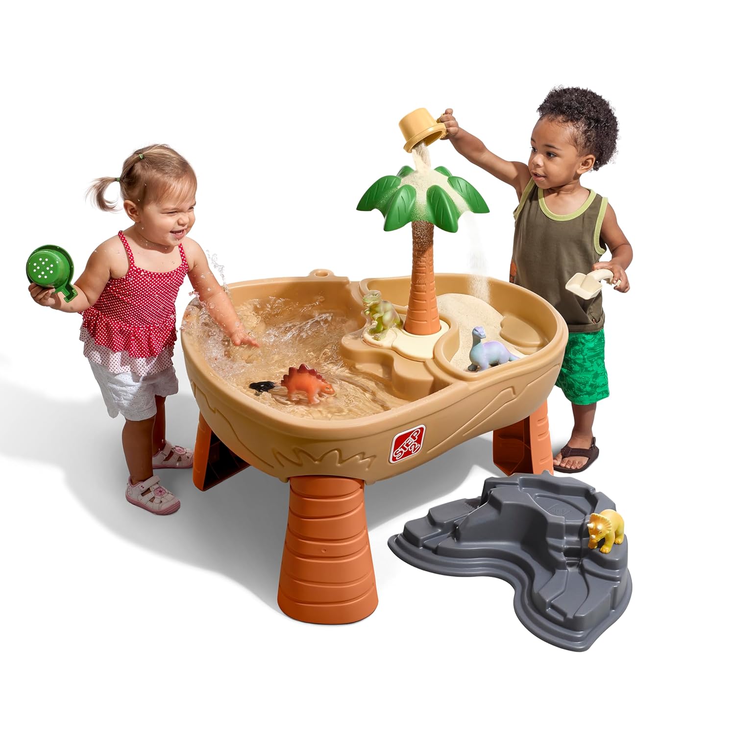 Kids Outdoor Sensory Table - Dino Dig Sand And Water Table,