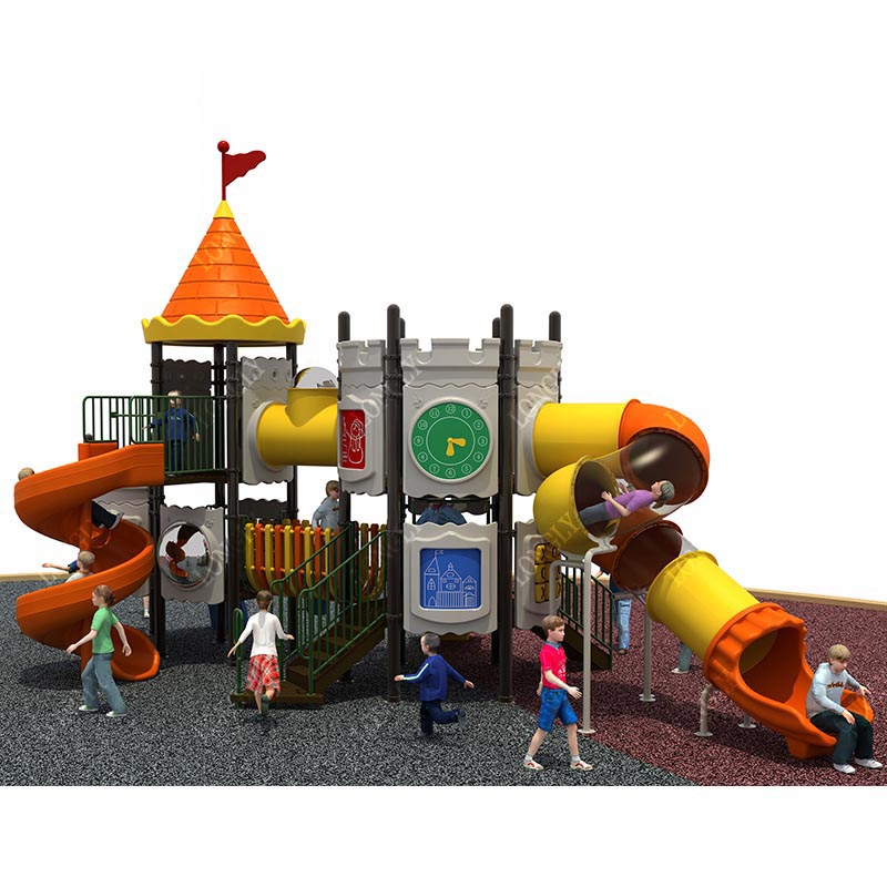 Kids Outdoor Area - Castle Style Kids Slide for Outdoor