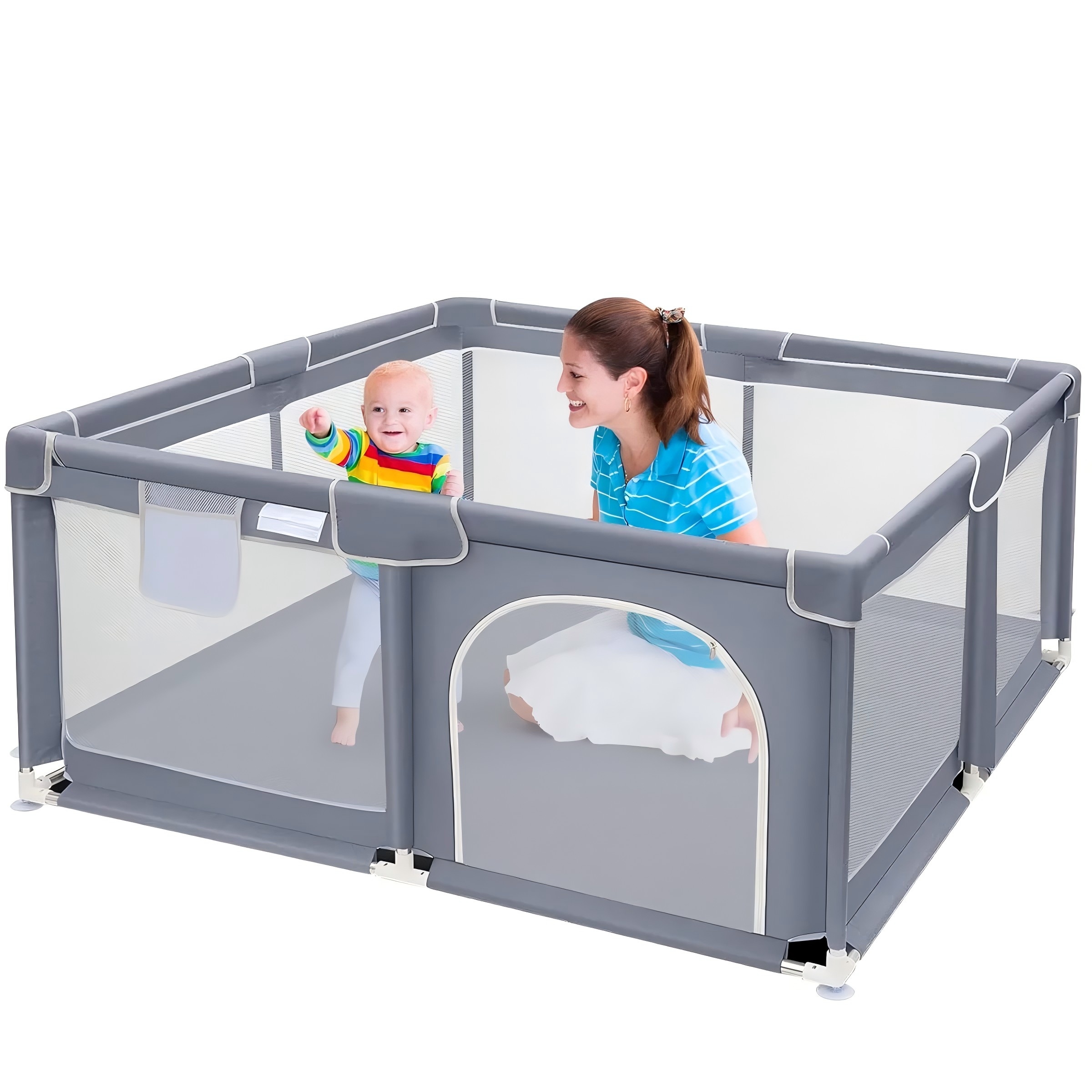 Kids Outdoor Fence - Baby Playpen, Extra Large Play Yard
