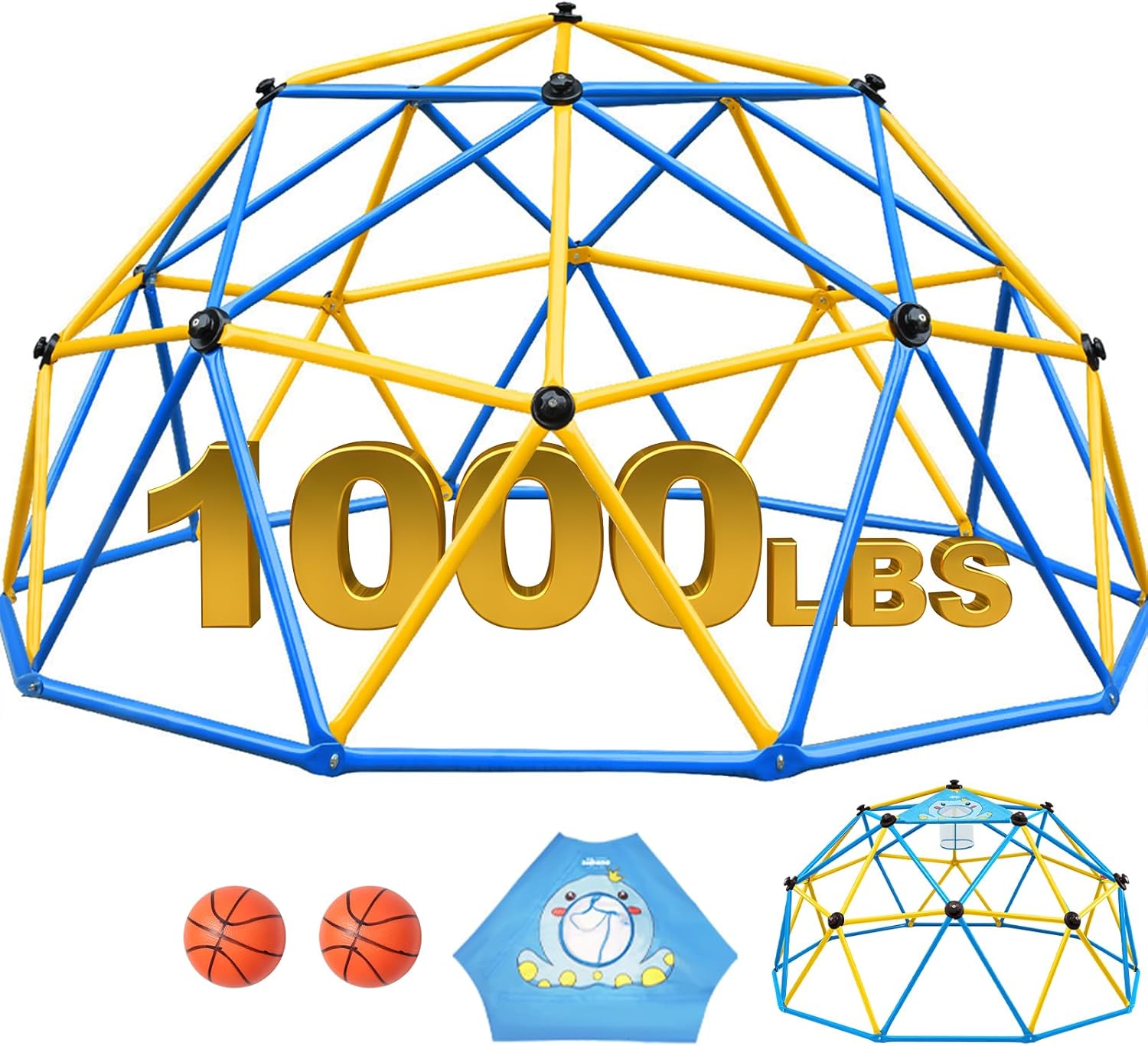 Kids Outdoor Climbing Dome - Zupapa 10FT Climbing Dome, Outdoor Jungle