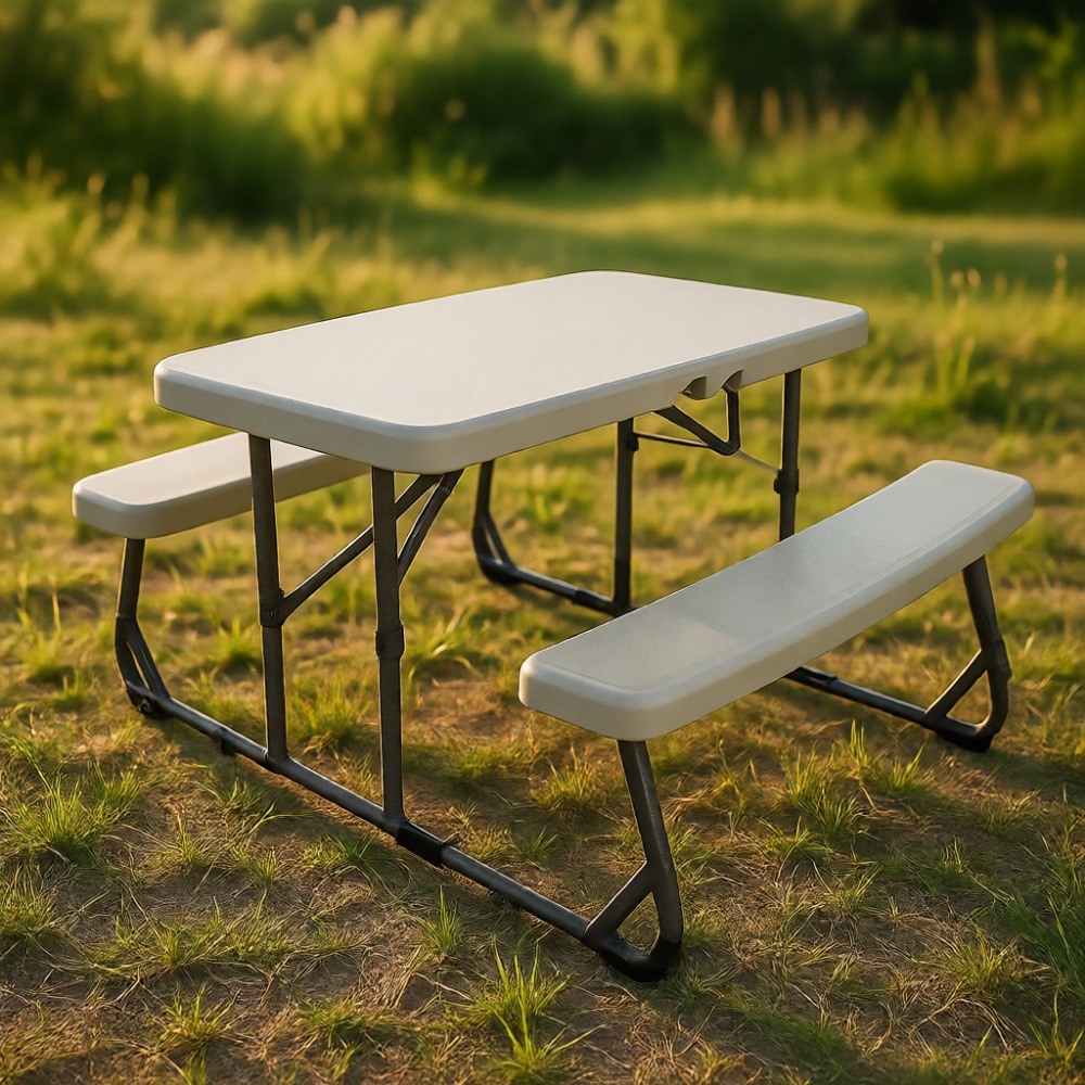 Kids Outdoor Dining Table - Compact Kids Folding Picnic Table for