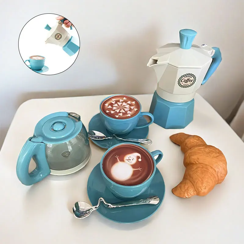 Kids Outdoor Kitchen Set - 4/11PCS retend Play Simulation Coffee Set