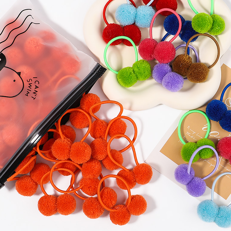 Kids Outdoor Activity Set - 5/10/20Pcs/Set Solid Double Plush Ball Elastic