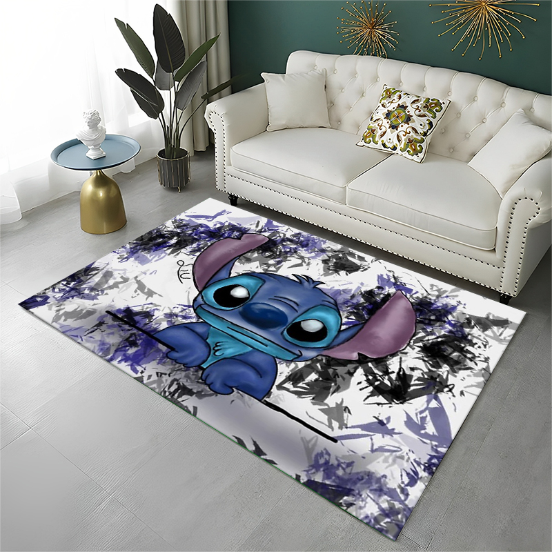 Kids Outdoor Area - Cute S-Stitch Cartoon Non-Slip Area Rug