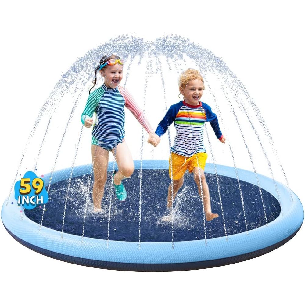 Kids Outdoor Water Sprinkler - VISTOP Non-Slip Splash Pad or Kids