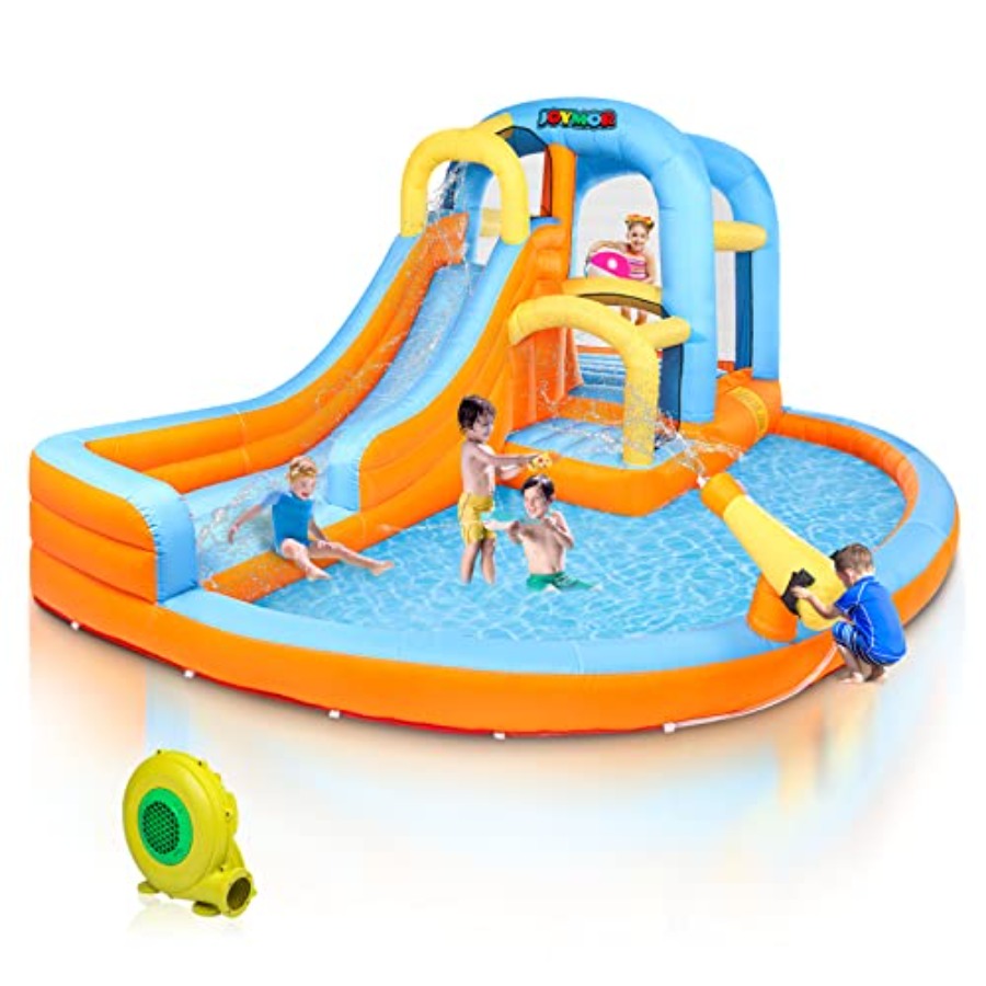 Kids Outdoor Water Park - Outdoor backyard 5-in-1 inflatable water slide