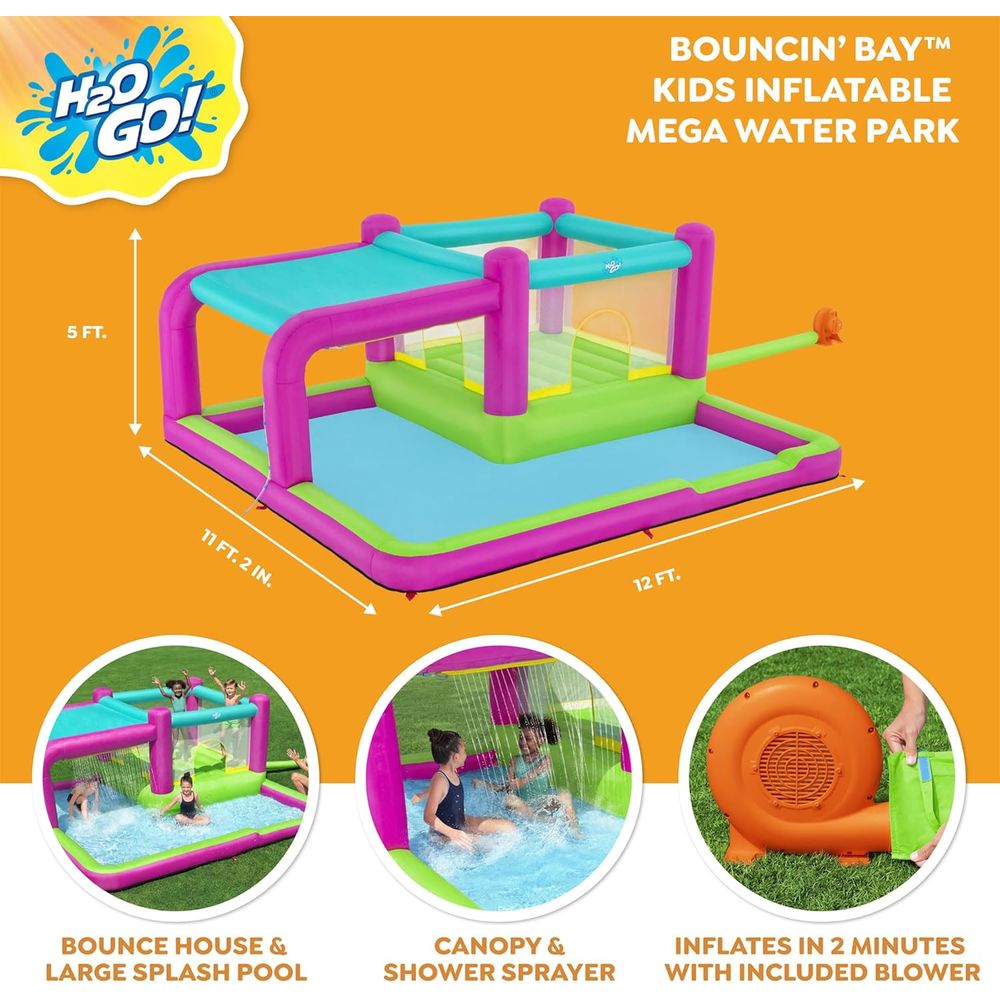 Bouncin' Bay Kids Iatable Mega - Kids Outdoor Water Park recensie en prijs