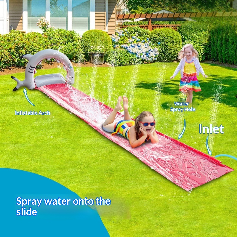 Inflatable Whale Water Slide S - Kids Outdoor Water Sprinkler recensie en prijs
