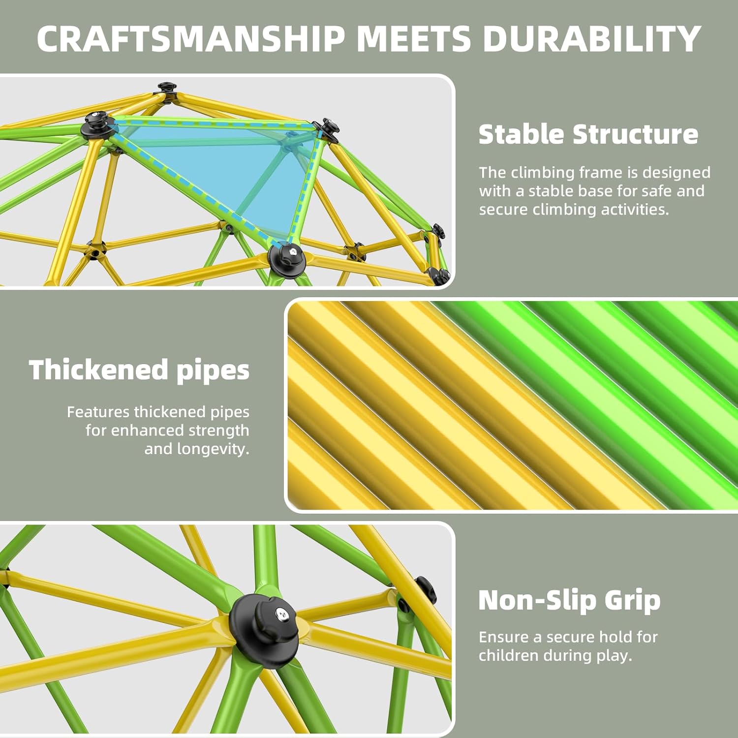 Climbing Dome, 10FT Jungle Gym - Kids Outdoor Climbing Dome recensie en prijs