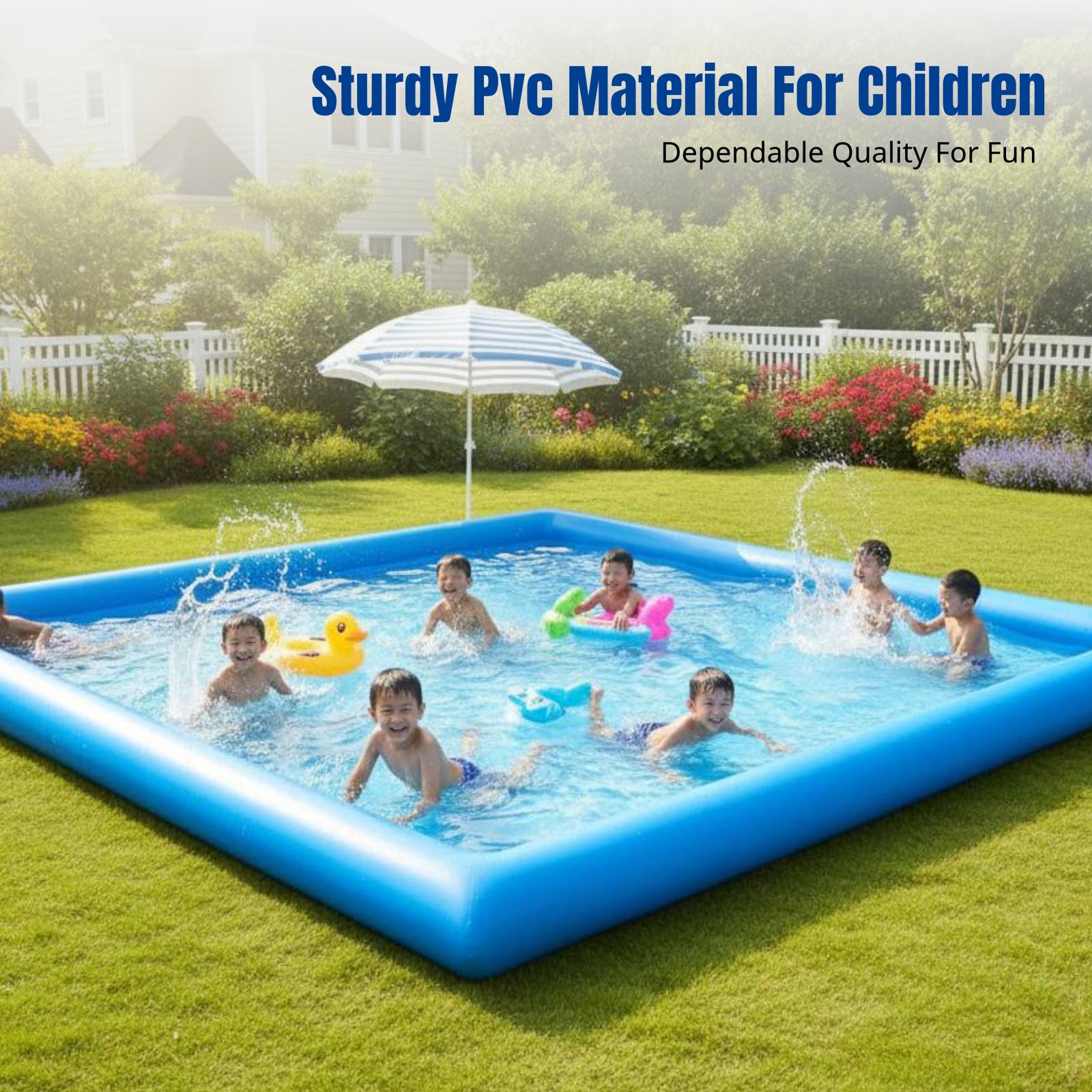 Heavy-Duty Inflatable Pool, Ki - Kids Outdoor Area recensie en prijs