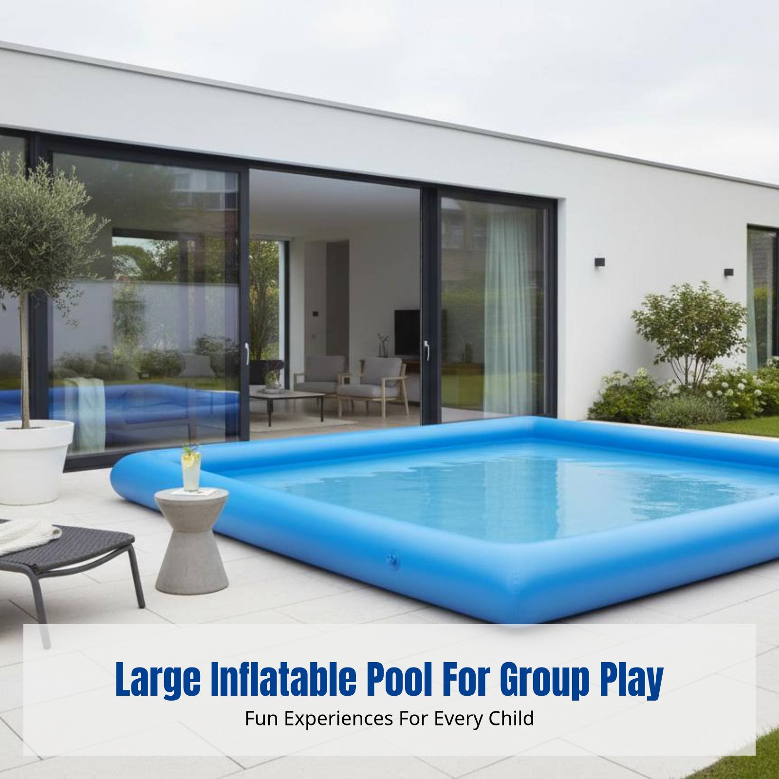Heavy-Duty Inflatable Pool, Ki - Kids Outdoor Area recensie en prijs