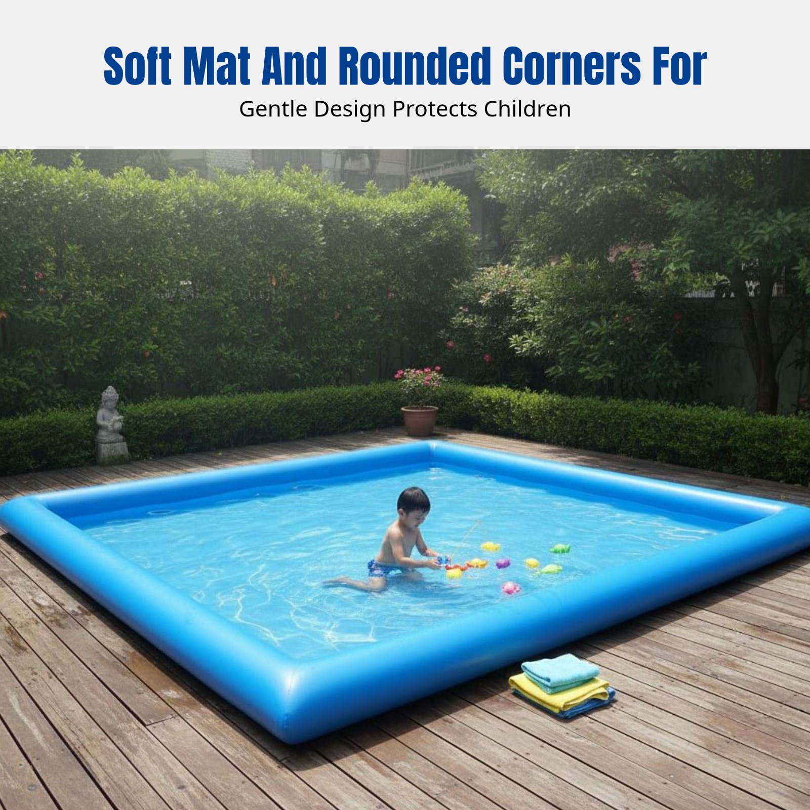 Heavy-Duty Inflatable Pool, Ki - Kids Outdoor Area recensie en prijs