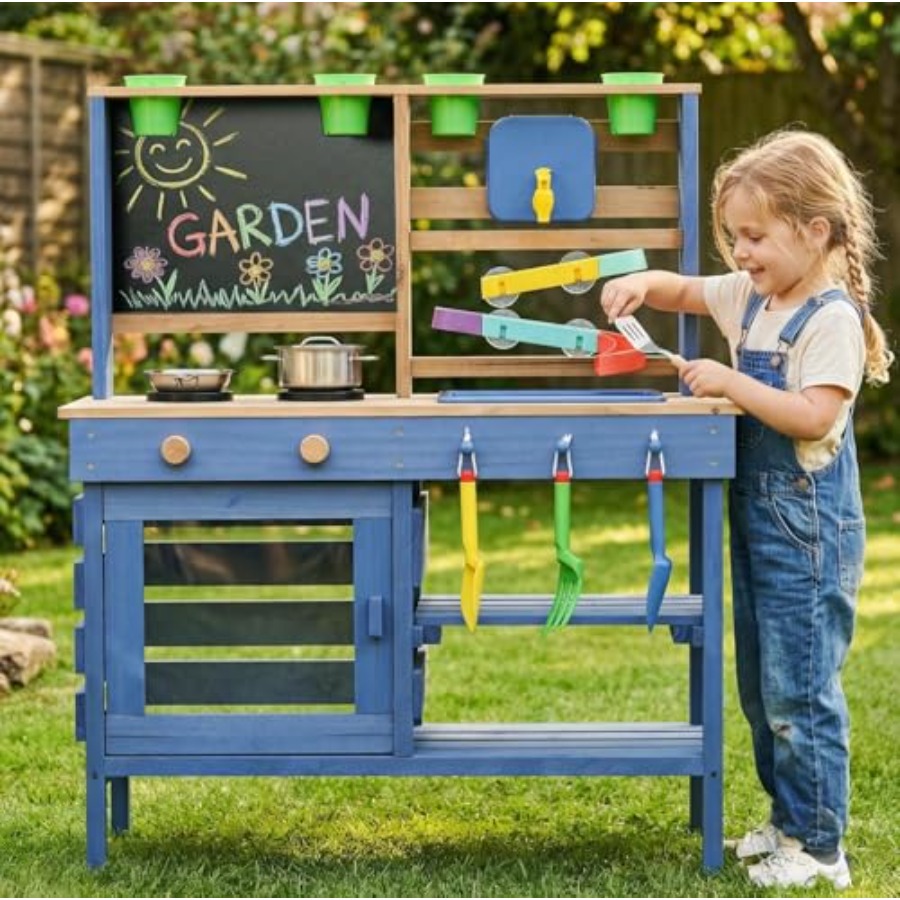 Outdoor mud kitchen for kids:  - Kids Outdoor Kitchen Set recensie en prijs