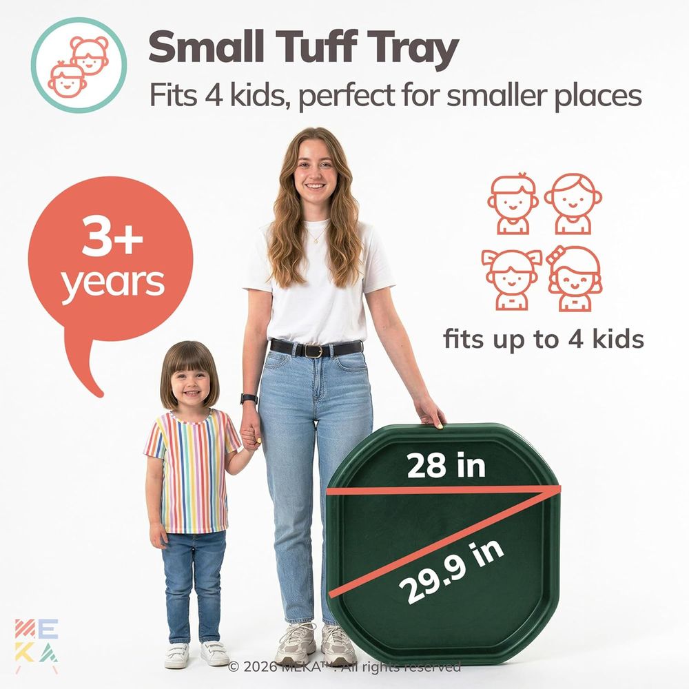 Small 28x28 Green Sensory Tray - Kids Outdoor Sensory Table recensie en prijs