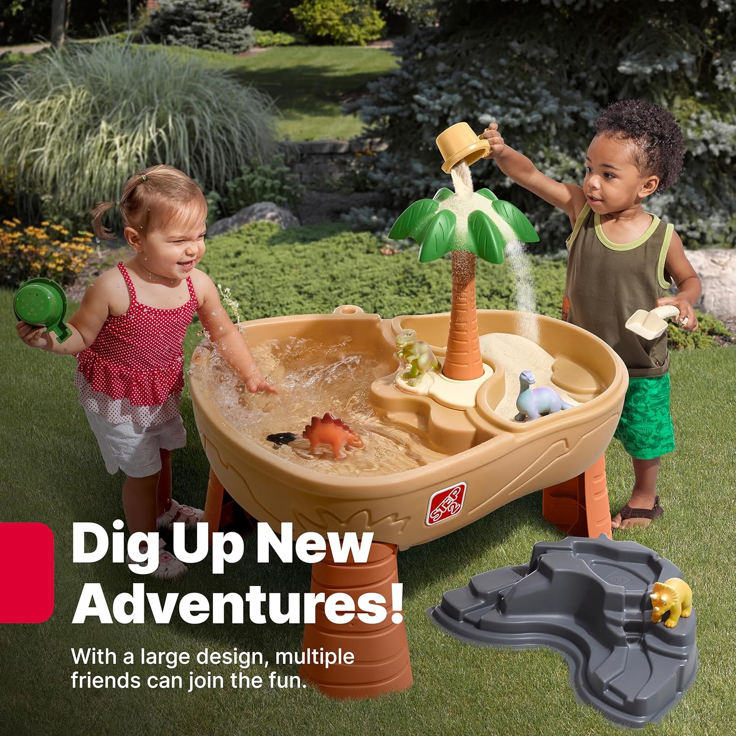 Dino Dig Sand And Water Table, - Kids Outdoor Sensory Table recensie en prijs