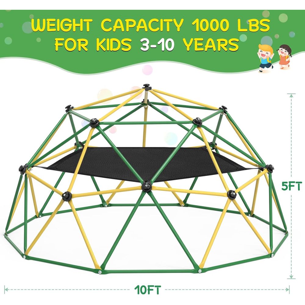 10T Climbing Dome with Hammock - Kids Outdoor Climbing Dome recensie en prijs