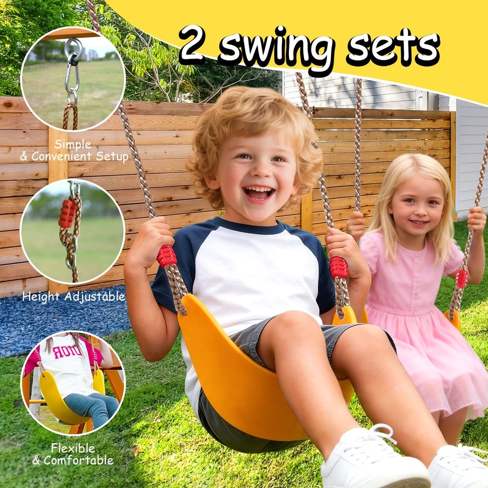 Wooden Swing Sets for Backyard - Kids Outdoor Monkey Bar Set recensie en prijs