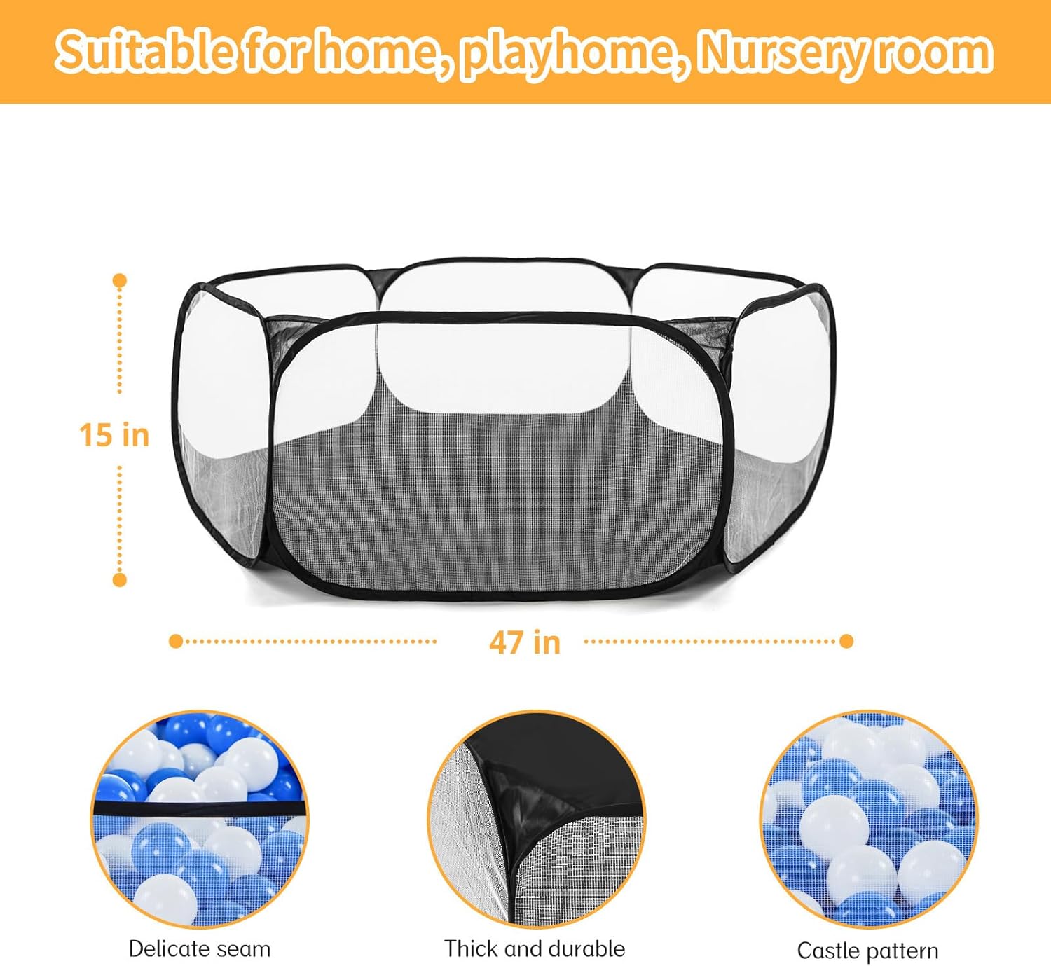 Kids Ball Pit Play Tent, Child - Kids Outdoor Fence recensie en prijs
