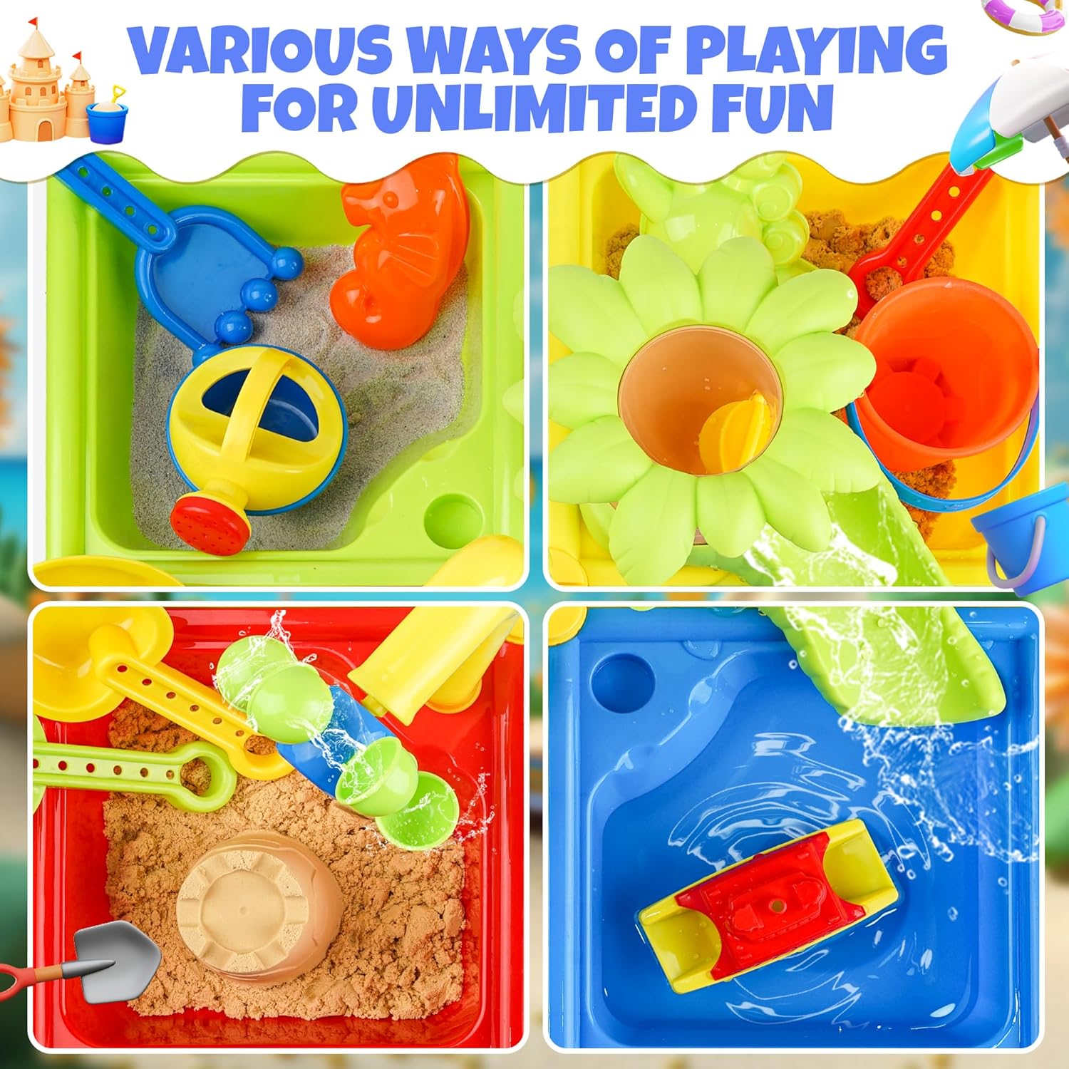 25 Pcs Summer Water Table for  - Kids Outdoor Sensory Table recensie en prijs