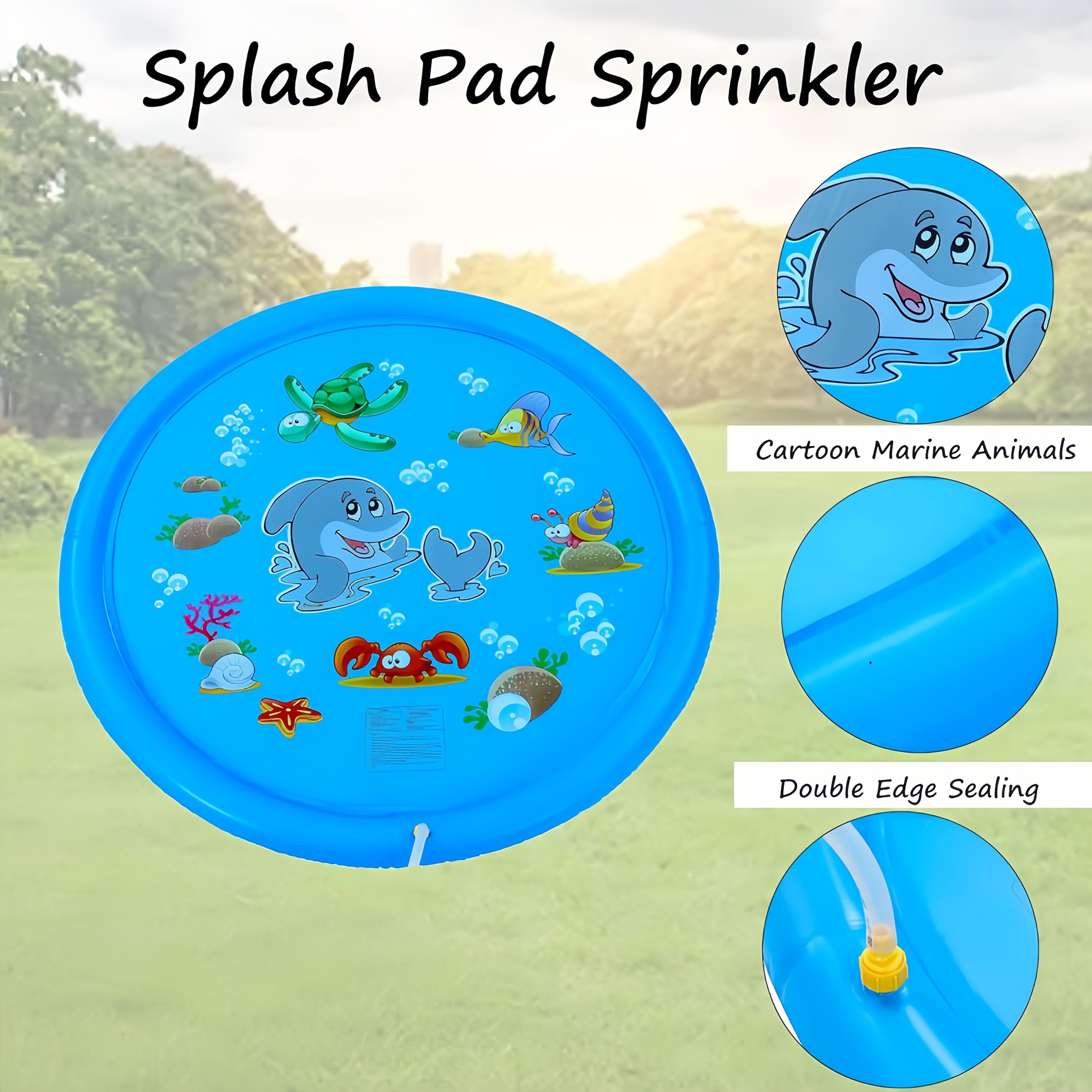 PVC Inflatable Splash Pad Spri - Kids Outdoor Water Sprinkler recensie en prijs