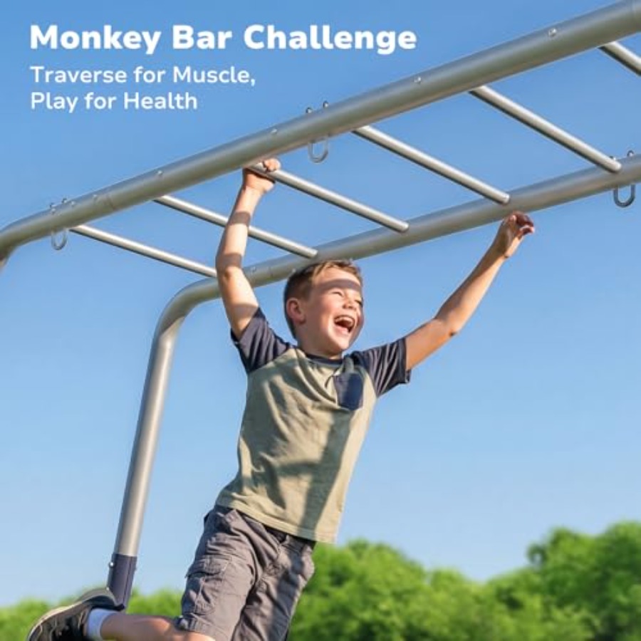 Backyard swing sets with monke - Kids Outdoor Monkey Bar Set recensie en prijs