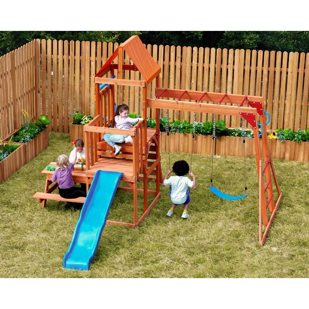 Dohin Playground CeWooden Swin - Kids Outdoor Monkey Bar Set recensie en prijs