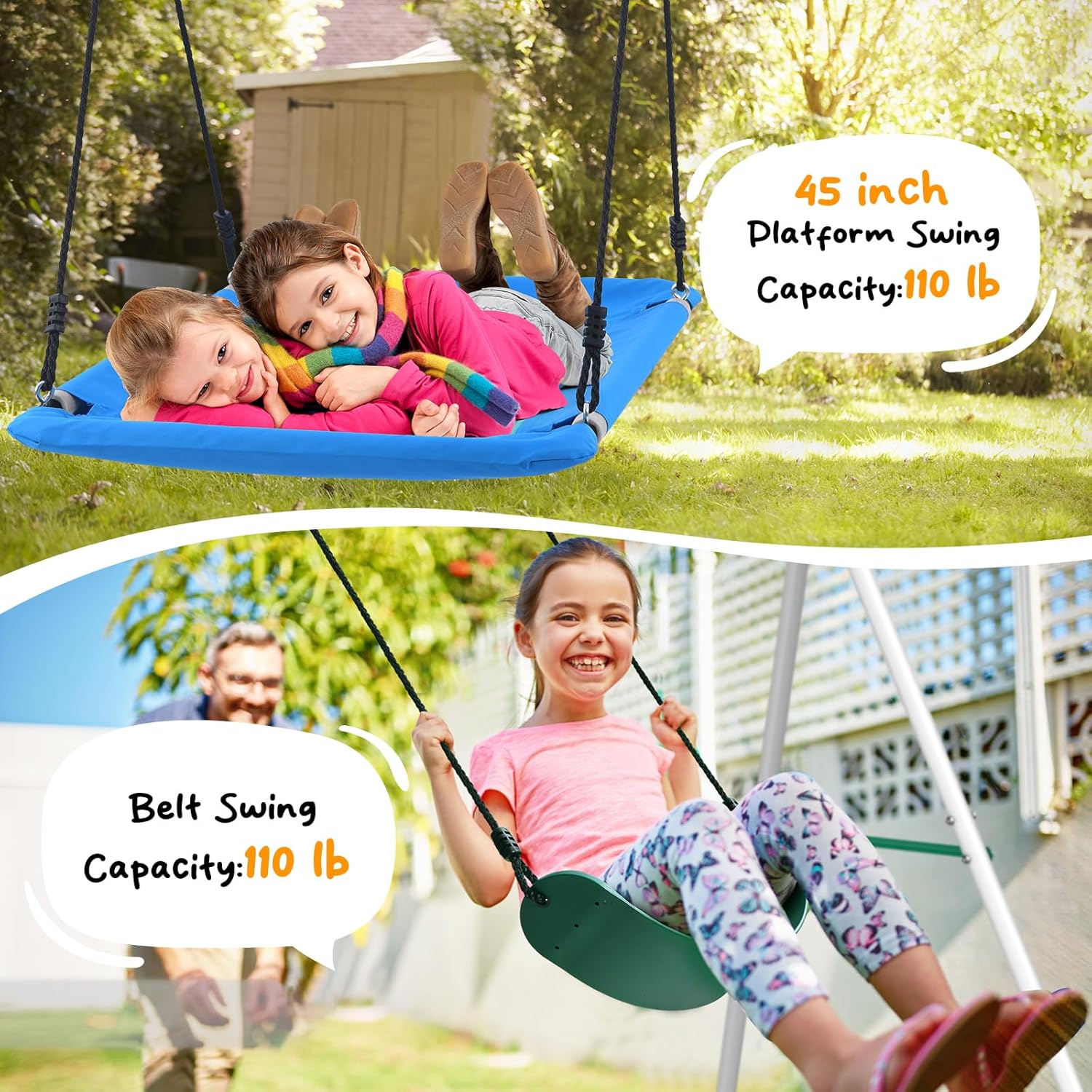 Swing Sets for Backyard with M - Kids Outdoor Monkey Bar Set recensie en prijs