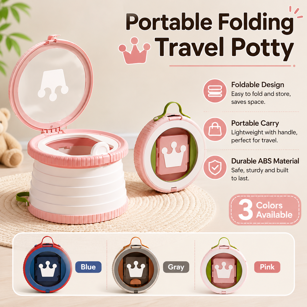 Portable Folding Travel Potty  - Kids Outdoor Urinal recensie en prijs