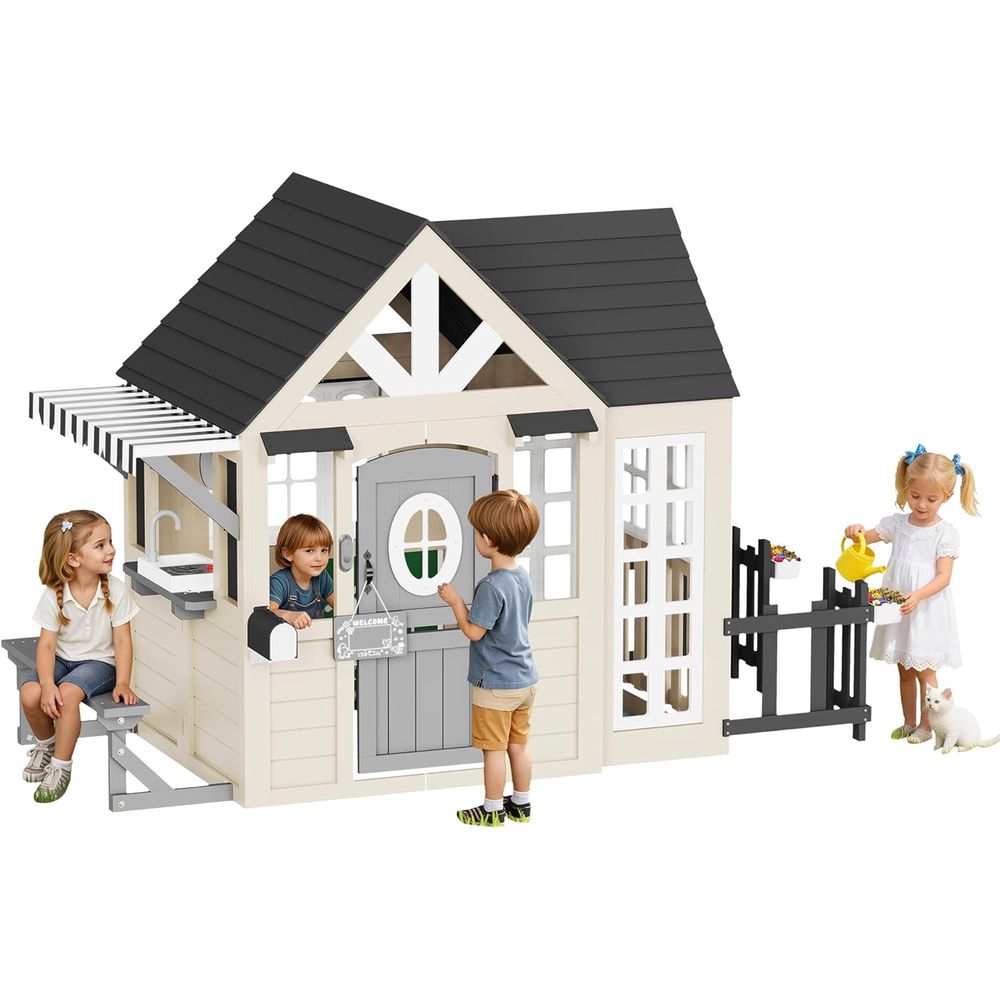 Albott Kids Outdoor Wooden Pla - Kids Outdoor Kitchen Set recensie en prijs