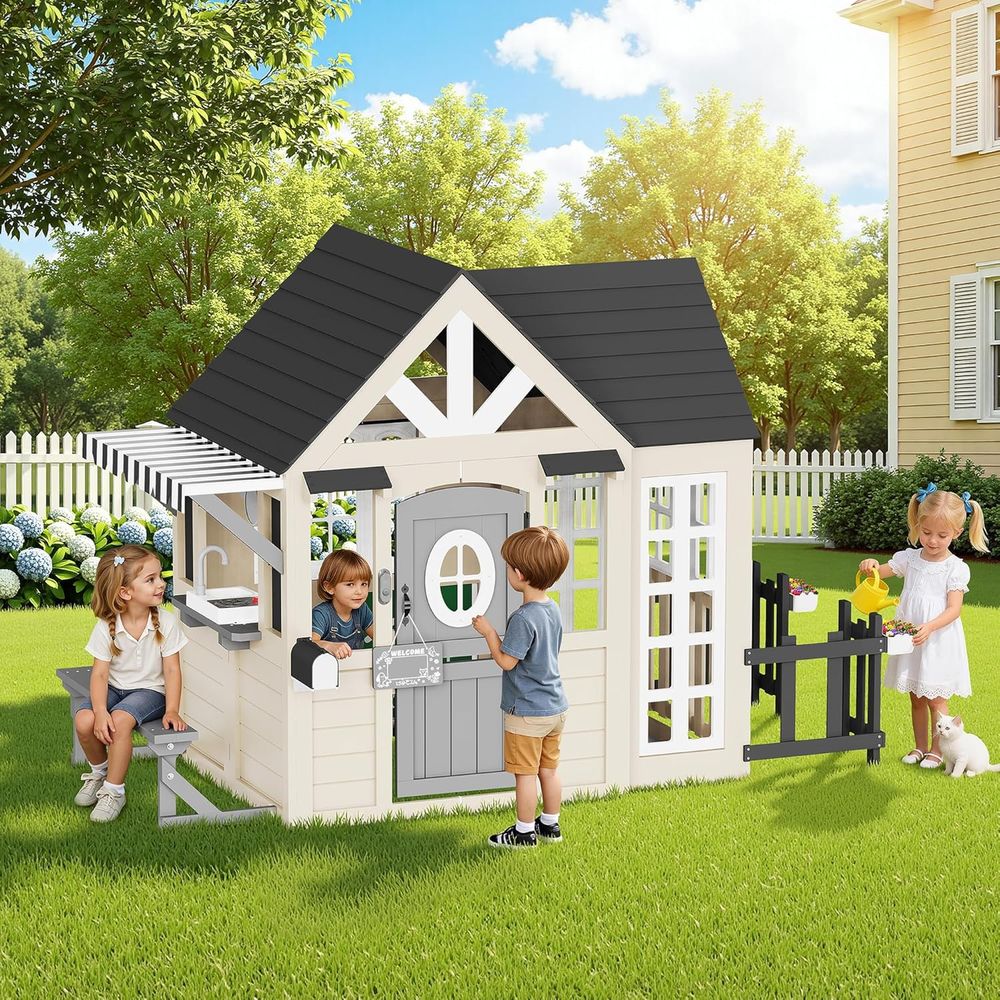 Albott Kids Outdoor Wooden Pla - Kids Outdoor Kitchen Set recensie en prijs