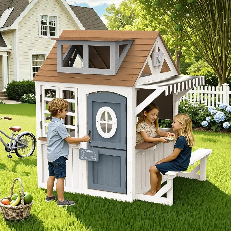 Albott Kids Outdoor Wooden Pla - Kids Outdoor Kitchen Set recensie en prijs