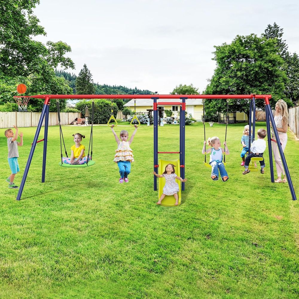 Swing Sets or Backyard, 7 in 1 - Kids Outdoor Monkey Bar Set recensie en prijs