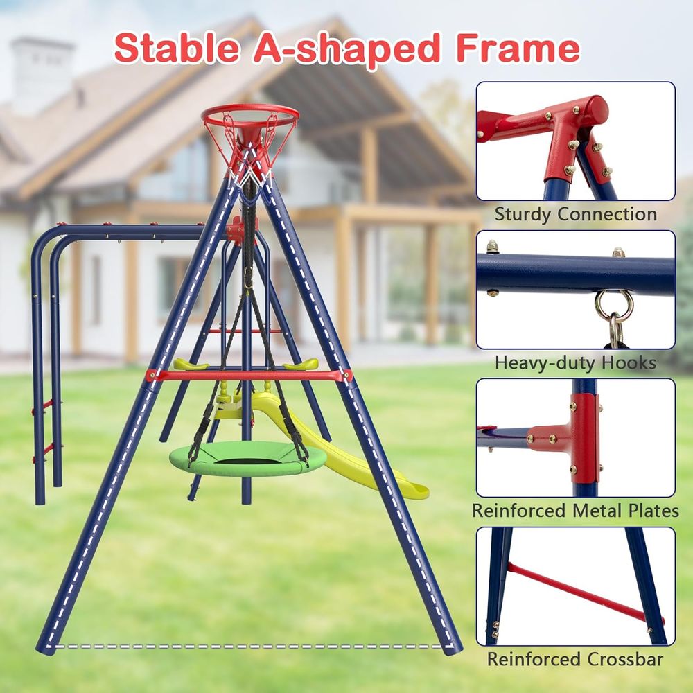 Swing Sets or Backyard, 7 in 1 - Kids Outdoor Monkey Bar Set recensie en prijs