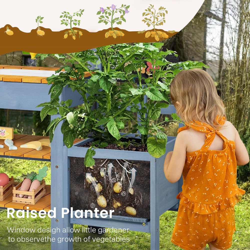US Shipping Mud Kitchen for Ki - Kids Outdoor Kitchen Set recensie en prijs