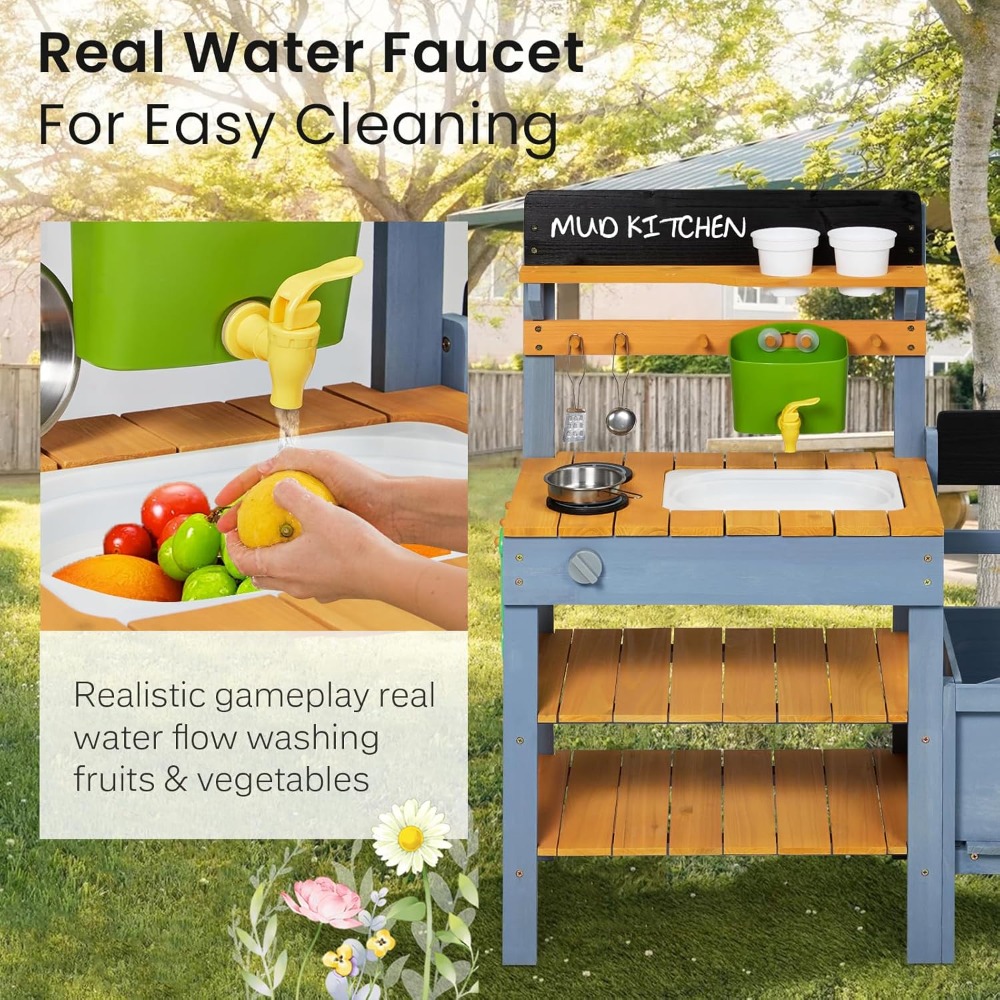 US Shipping Mud Kitchen for Ki - Kids Outdoor Kitchen Set recensie en prijs