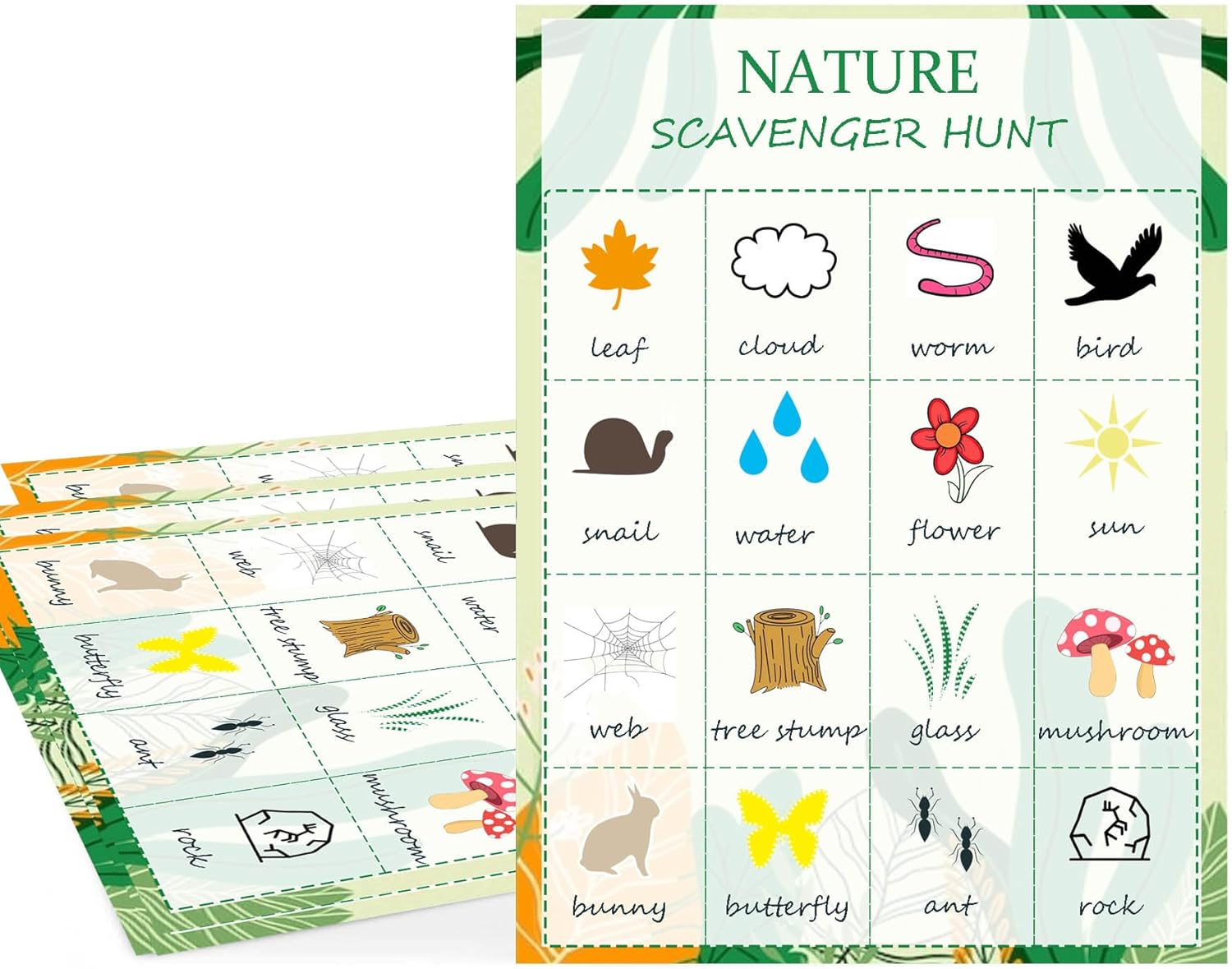 Nature Scavenger Hunt Cards Na - Kids Outdoor Scavenger Hunt recensie en prijs