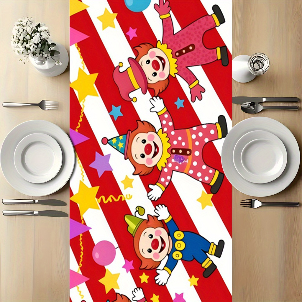 Circus Clown Party Table Runne - Kids Outdoor Dining Table recensie en prijs