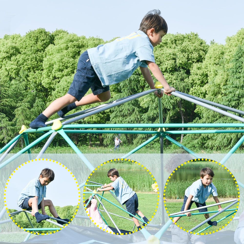 12FT Climbing Dome with Hammoc - Kids Outdoor Climbing Dome recensie en prijs