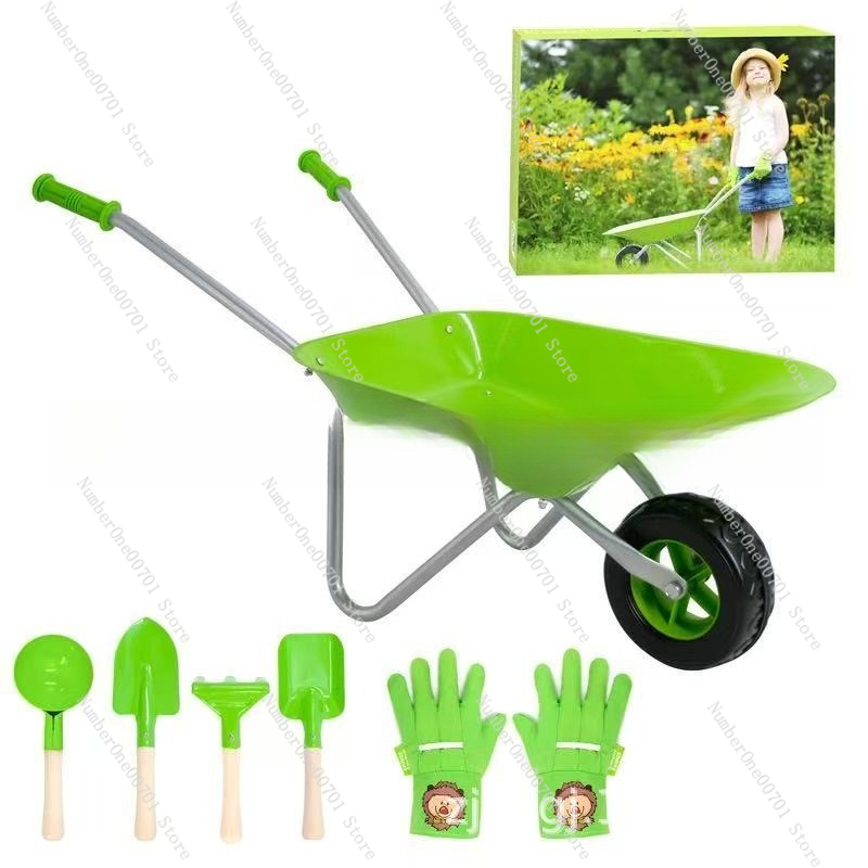Kids Outdoor Wheelbarrow, Gree - Kids Outdoor Activity Set recensie en prijs