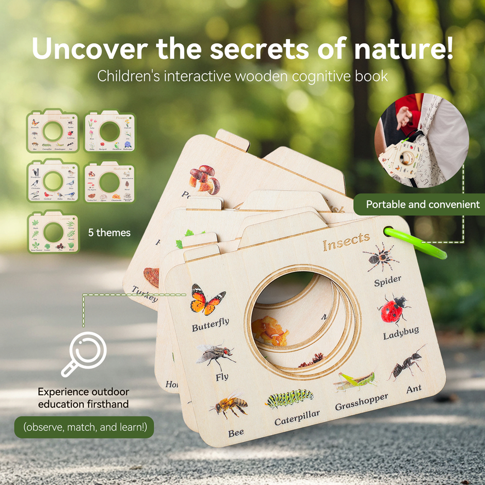 Wooden Camera Shape Nature Cog - Kids Outdoor Activity Set recensie en prijs
