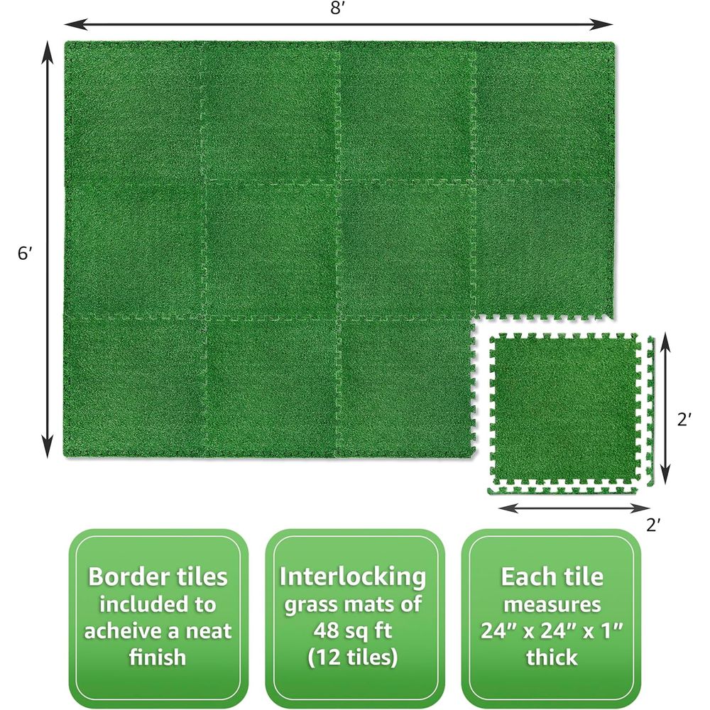 12-Piece Interlocking Artifici - Kids Outdoor Gym recensie en prijs