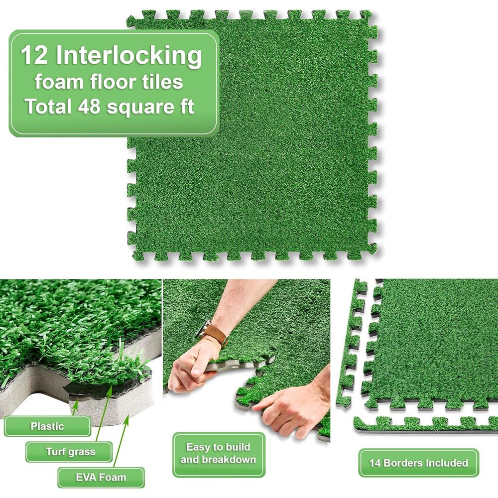12-Piece Interlocking Artifici - Kids Outdoor Gym recensie en prijs