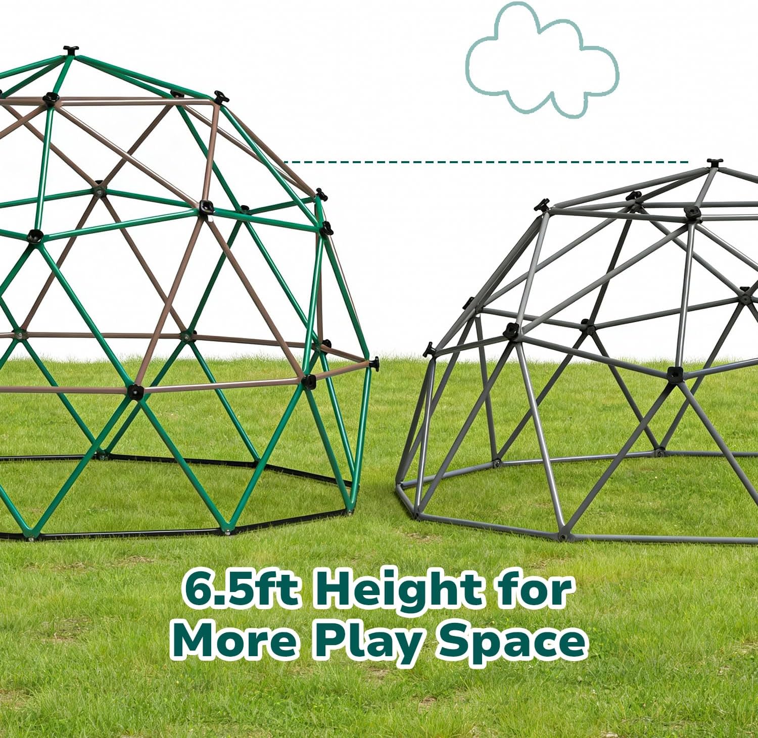 6.5 FT Tall Climbing Dome with - Kids Outdoor Climbing Dome recensie en prijs