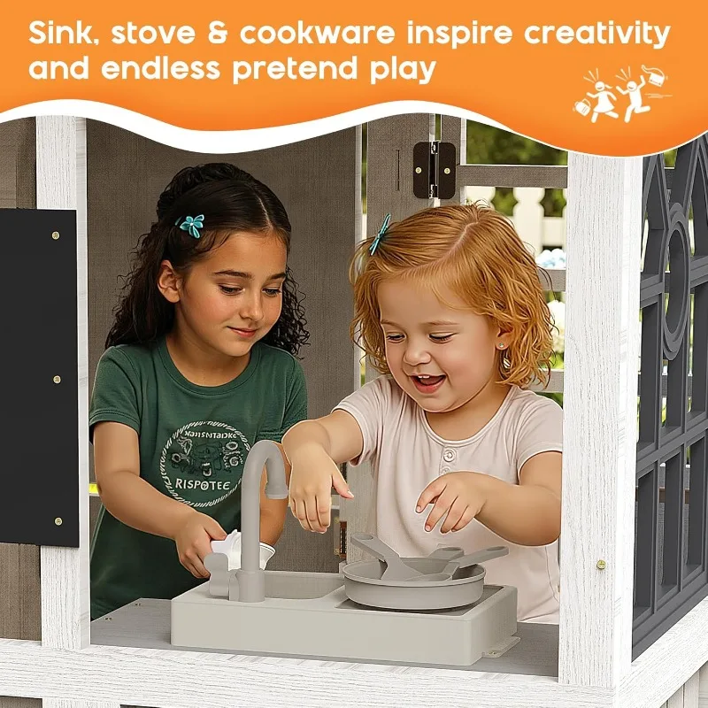 Albott Kids Outdoor Wooden Pla - Kids Outdoor Kitchen Set recensie en prijs