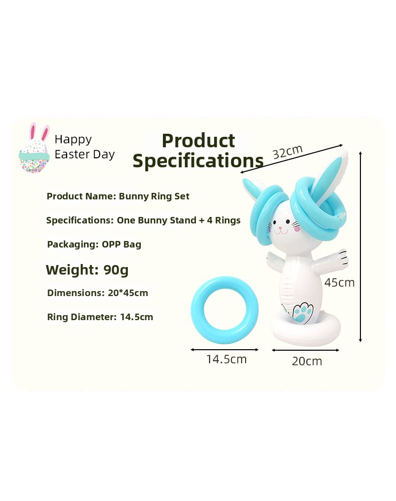 Easter Inflatable Bunny Ring T - Kids Outdoor Activity Set recensie en prijs