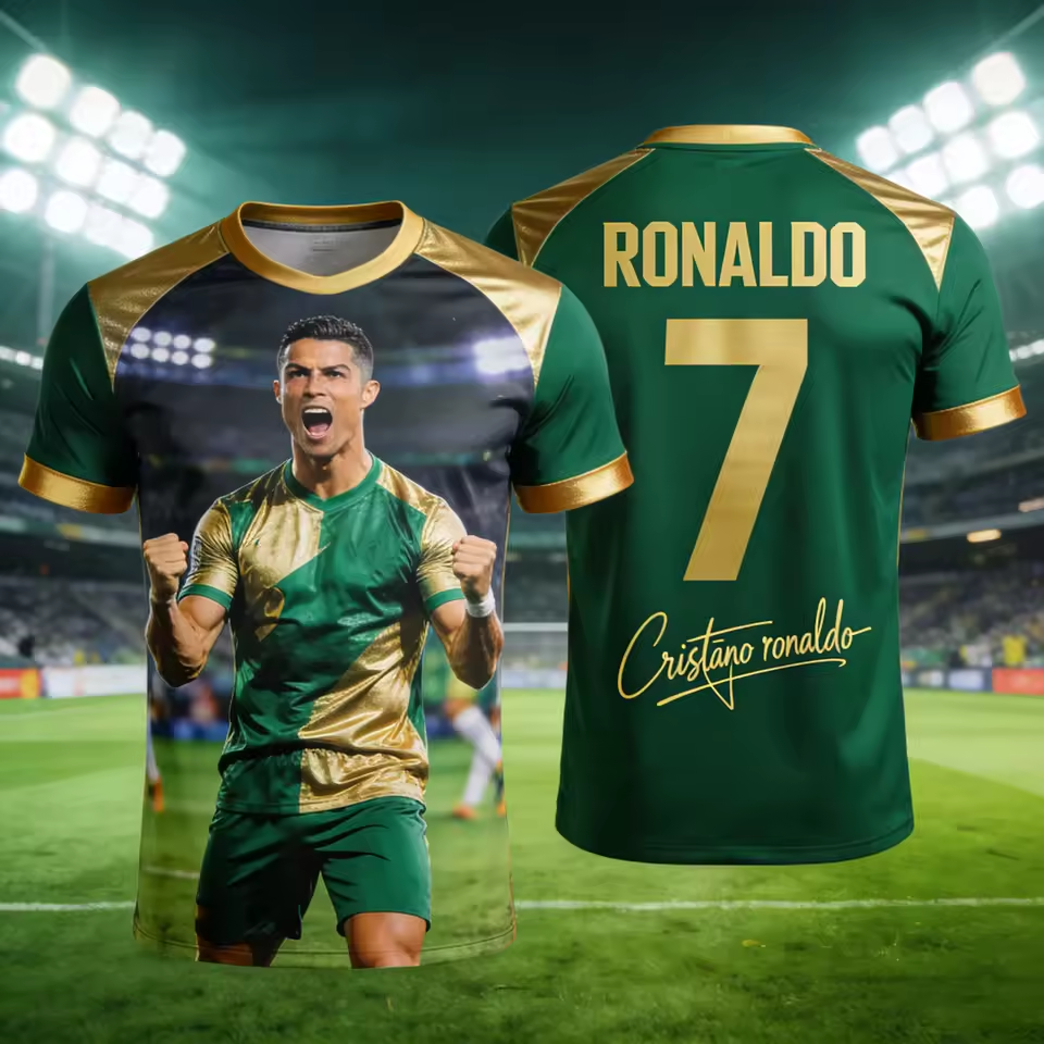 Ronaldo Summer 3D Print Patter - Kids Outdoor Clothing recensie en prijs
