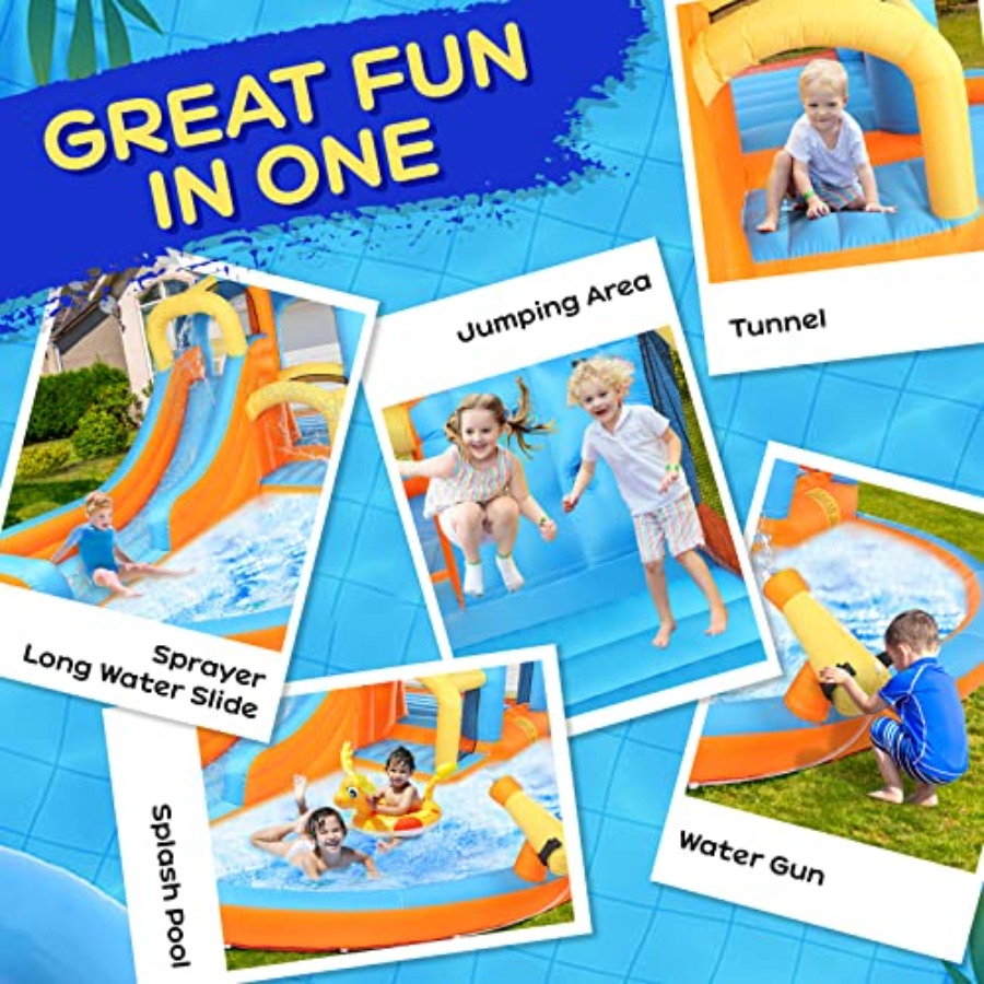 Outdoor backyard 5-in-1 inflat - Kids Outdoor Water Park recensie en prijs