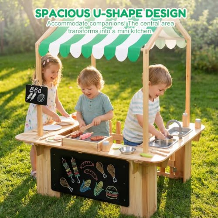 Outdoor playhouse mud kitchen  - Kids Outdoor Kitchen Set recensie en prijs