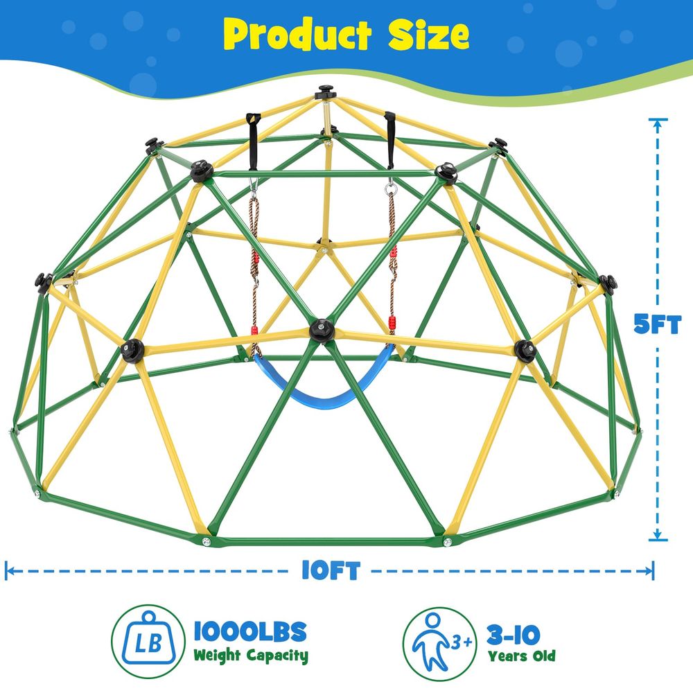 Climbing Dome, 10FT Climber wi - Kids Outdoor Climbing Dome recensie en prijs