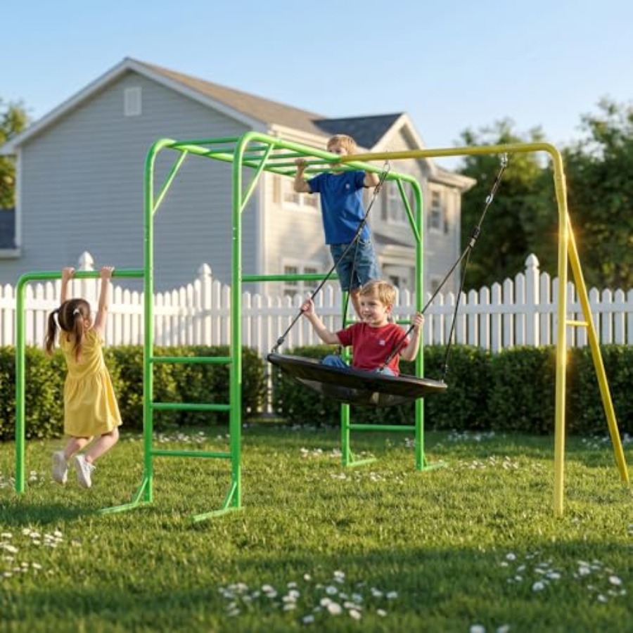 Monkey Bars Set for Backyard w - Kids Outdoor Monkey Bar Set recensie en prijs